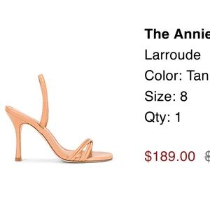 Larroude Annie sandals size 8